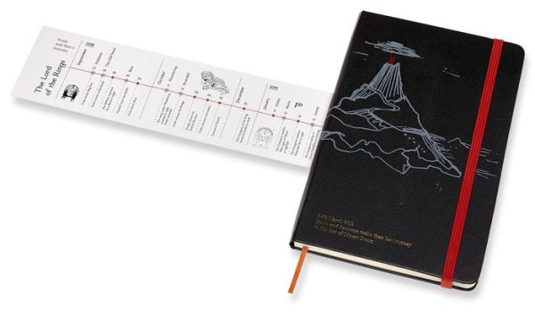 Moleskine Limited Edition Notebook Lord Of The Rings, Large, Ruled, Mt. Doom (5 x 8.25)