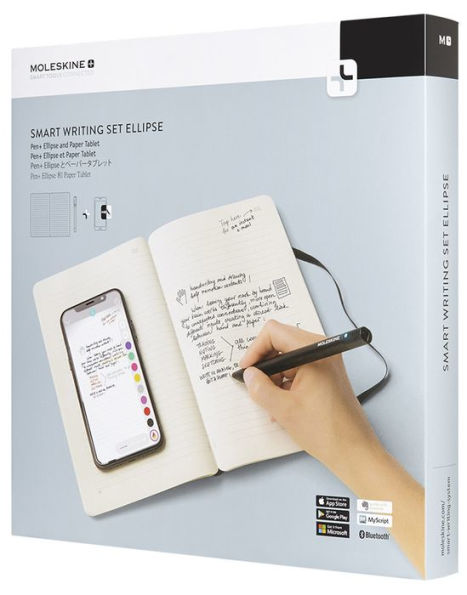 Moleskine Smart Writing Set Ruled Paper Tablet and Pen+ Ellipse