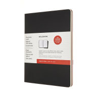 Title: Moleskine Subject Cahier Journal, Extra Large, Black, Cranberry Red (7.5 x 9.75)