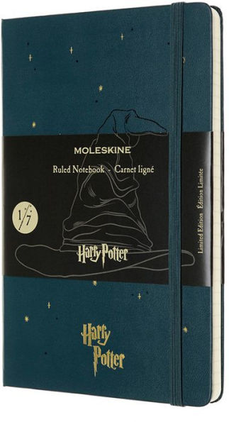 Moleskine Limited Edition Notebook Harry Potter, Large, Ruled, Book 1, Tide Green (5 x 8.25)