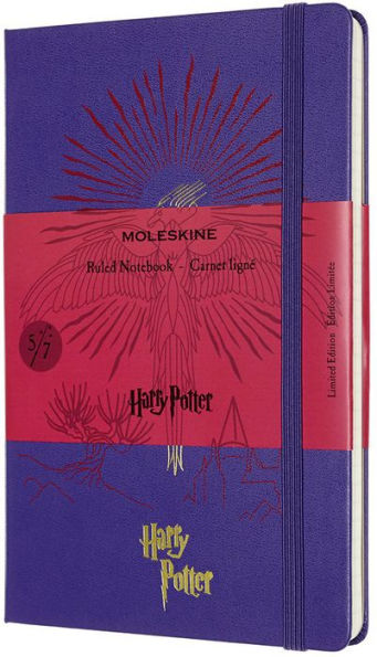 Moleskine Limited Edition Notebook Harry Potter, Book 5, Large, Ruled, Brilliant Violet (5 x 8.25)