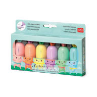 Title: Legami Set Of 6 Mini Highlighters - Carrate Team - Carrot