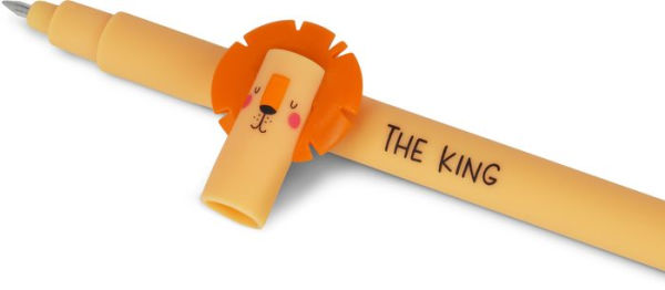 Lion Erasable Gel Pen - Orange Ink