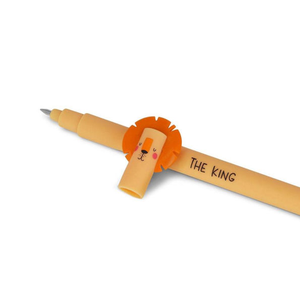 Lion Erasable Gel Pen - Orange Ink