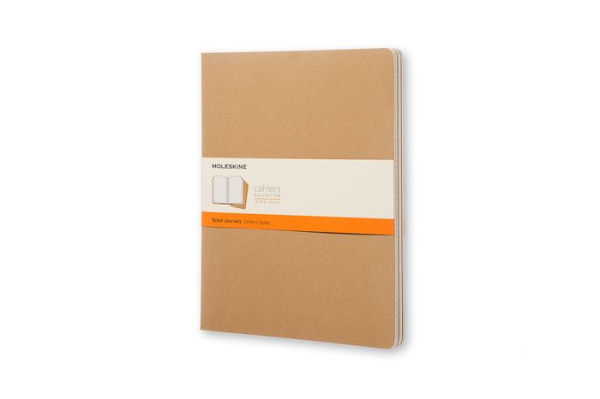 Moleskine Cahier Journal Extra Extra Large Ruled Kraft Brown