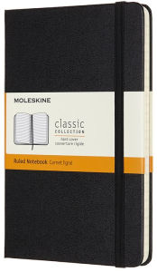 Moleskine Classic Notebook, Hard Cover, Black, Medium with Ruled pages