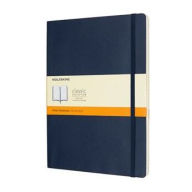 Moleskine Classic Notebook, Extra Large, Ruled, Sapphire Blue, Soft Cover (7.5 x 10)