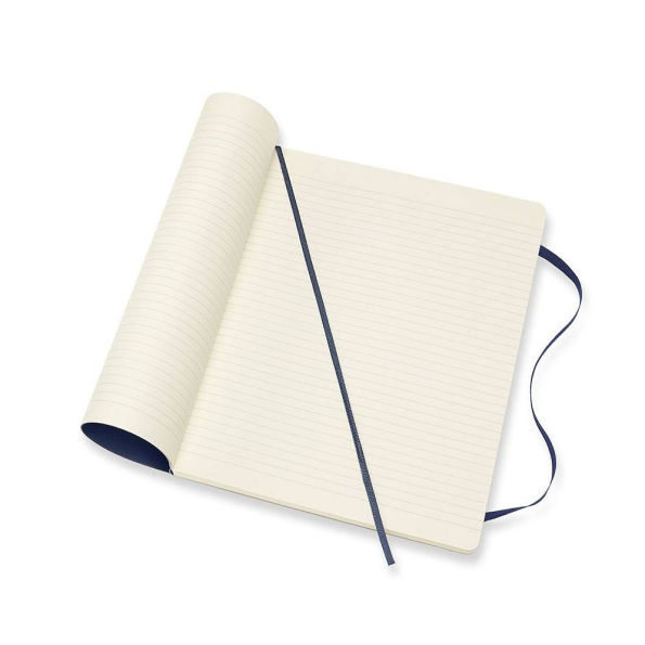 Moleskine Classic Notebook, Extra Large, Ruled, Sapphire Blue, Soft Cover (7.5 x 10)