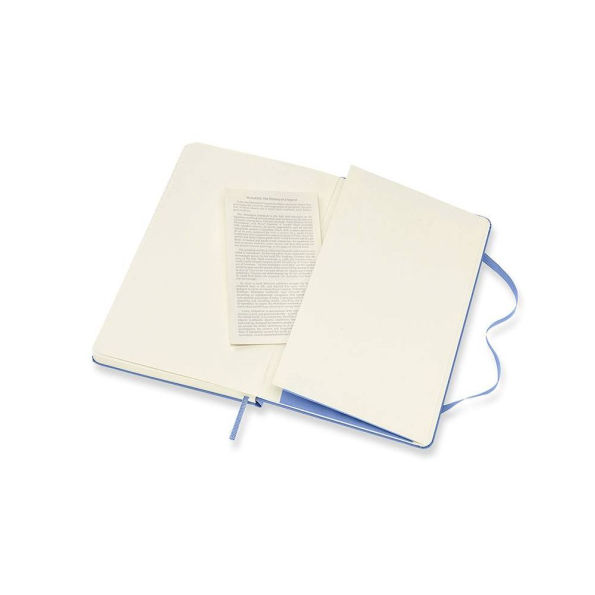 Moleskine Classic Notebook, Large, Ruled, Hydrangea Blue