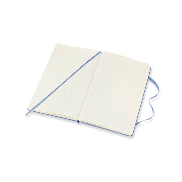 Moleskine Classic Notebook, Large, Ruled, Hydrangea Blue