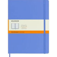 Moleskine Classic Notebook, Extra Large, Ruled, Hydrangea Blue, Hard Cover (7.5 X 9.75)