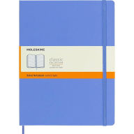 Moleskine Classic Notebook, Extra Large, Ruled, Hydrangea Blue, Hard Cover (7.5 X 9.75)