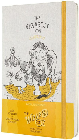 Moleskine Limited Edition Notebook Wizard Of Oz, Plain, Ruled, Cowardly Lion (5 x 8.25)