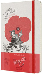 Moleskine Limited Edition Notebook Wizard Of Oz, Large, Ruled, Poppy Field (5 X 8.25)