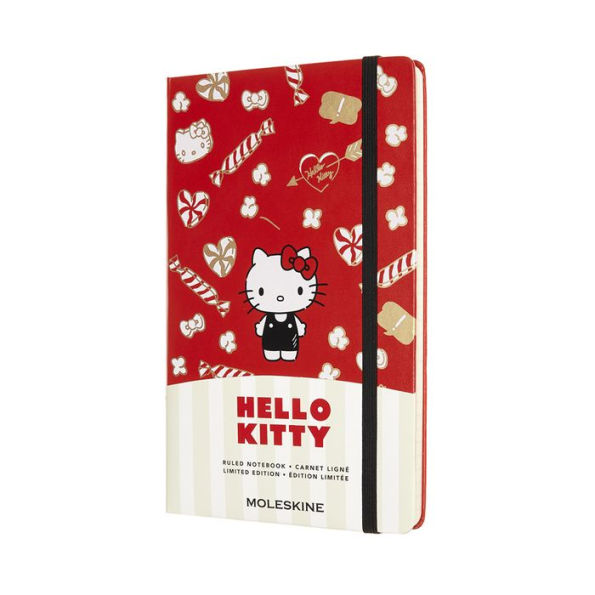 Moleskine Limited Edition Hello Kitty Notebook, Large, Ruled, Red