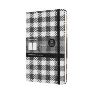 Title: Moleskine Limited Collection Notebook, Blend, Large, Ruled, Check Pattern, Hard Cover (