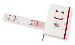 Alternative view 3 of Moleskine Limited Edition Notebook Maneki Neko, Large, Ruled, White, Hard Cover (5 x 8.25)