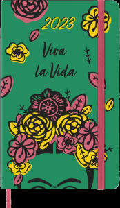 Moleskine Limited Edition 2023 Daily Planner Frida Kahlo, 12M, Large, Green, Hard Cover (5 x 8.25)