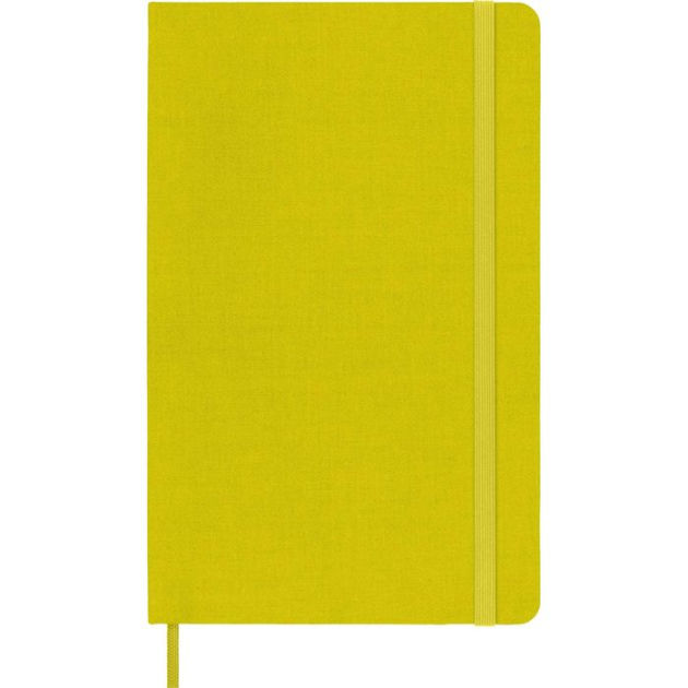 Moleskine Classic Notebook, Large, Ruled, Hay Yellow, Silk Hard Cover ...