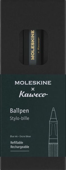 Moleskine Kaweco Ballpoint Pen, Green, Medium Point (0.7 MM), Blue Ink