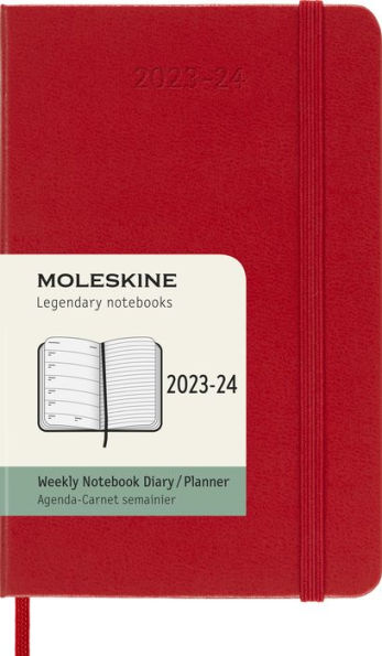 2023-2024 Weekly Planner, 18M, Pocket, Scarlet Red, Hard Cover (3.5 x 5.5) by Moleskine | Barnes & Noble®