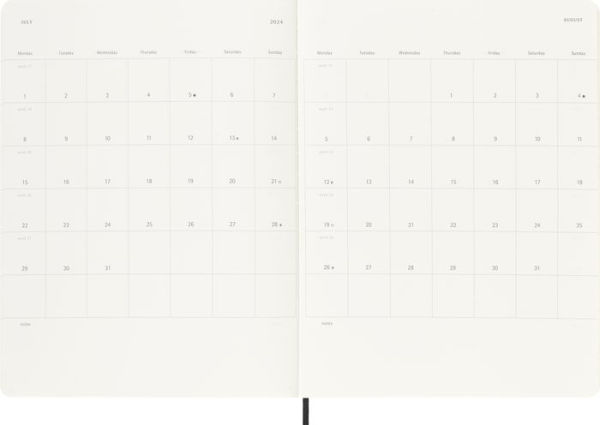Moleskine 2024 Weekly Notebook - Black Soft Cover – Jenni Bick Custom  Journals