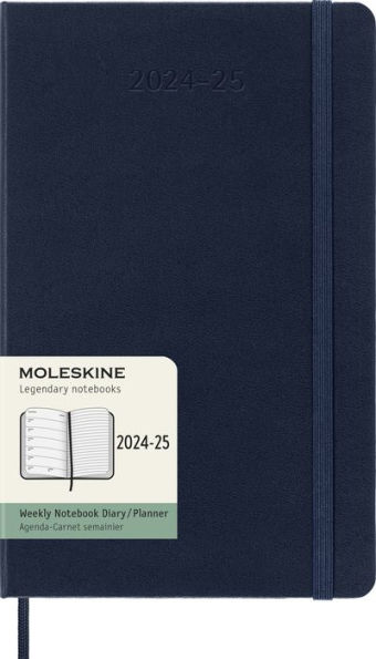 Moleskine Classic 18 Month 2024-2025 Weekly Planner, Hard Cover, Large (5