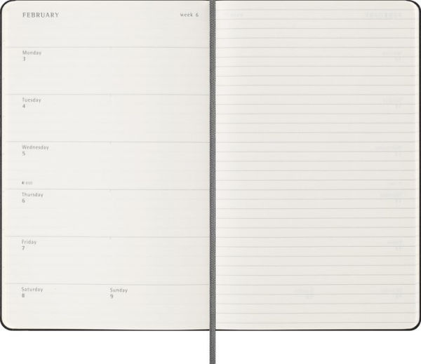 Moleskine Classic 18 Month 2024-2025 Weekly Planner, Hard Cover, Large (5