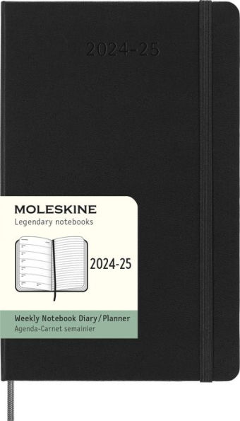 Moleskine Classic 18 Month 2024-2025 Weekly Planner, Hard Cover, Large (5