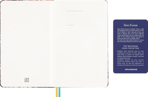 Moleskine Limited Edition Year of the Dragon Notebook, Zeng Fan Zhi, Hard Cover, Ruled, Large (5" x 8.25"), Multicolor, 176 pages