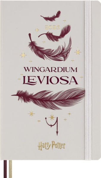 Moleskine Wizarding World Harry Potter Limited Edition Spells Collection, 12 Month 2025 Weekly Planner, Wingardium Leviosa spell cover, Hard Cover, Large (5