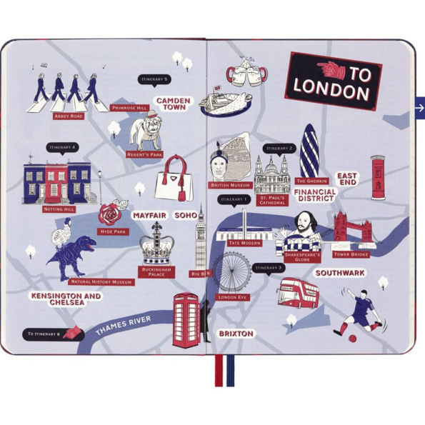 LUXE x Moleskine - London City Travel Guide Notebook, Pocket (3.5" x 5.5"), 112 pages