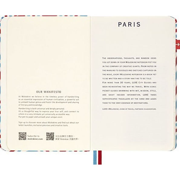 LUXE x Moleskine - Paris City Travel Guide Pocket Notebook