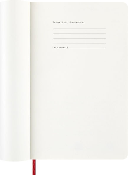 2026 Moleskine Classic Scarlet Red 12 Month Weekly Soft Cover Large Planner