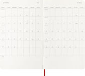 Alternative view 4 of 2026 Moleskine Classic Scarlet Red 12 Month Weekly Soft Cover Large Planner