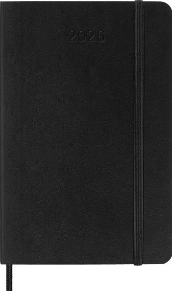 2026 Moleskine Classic Black 12 Month Weekly Soft Cover Pocket Planner