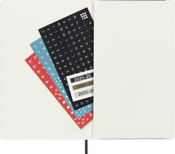 2025-2026 Moleskine Classic 18 Month Weekly Planner, Soft Cover, Large (5" x 8.25"), Sapphire Blue, 208 pages