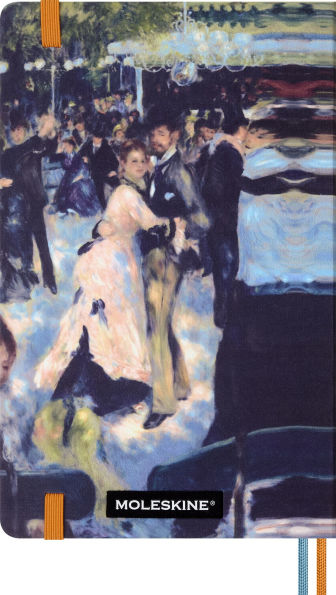 Moleskine Limited Edition Impressionism Notebook, Hard Cover, Large (5" x 8.25") Ruled, Dappled Blue, 176 Pages