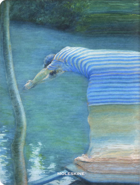 Moleskine Limited Edition Impressionism Cahier Journal, Soft Cover, XL (7.5" x 9.75") Ruled/Lined, Cool Blue, 120 pages