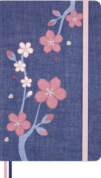 Moleskine Limited Edition Sakura Notebook, Hard Cover, Large (5" x 8.25"), Ruled, Cherry Blossoms, 176 pages
