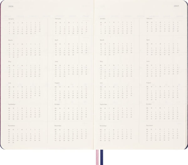 2025-2026 Moleskine Limited Edition Sakura 18 Month Weekly Planner, Hard Cover, Large (5