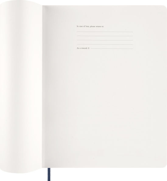 2026 Moleskine Sapphire Blue 15-Month XXL Essential Soft Cover Weekly Vertical Planner