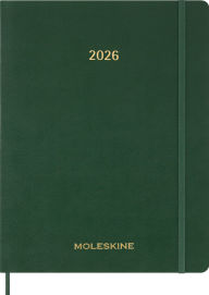 Title: 2026 Moleskine Myrtle Green 15-Month XXL Essential Soft Cover Weekly Vertical Planner