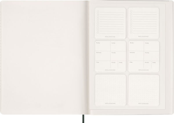 2026 Moleskine Myrtle Green 15-Month XXL Essential Soft Cover Weekly Vertical Planner