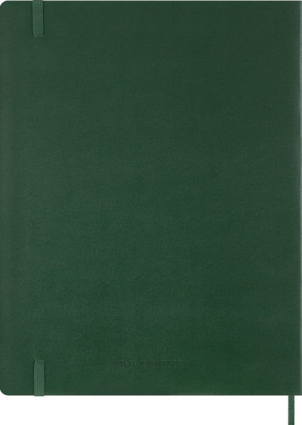 2026 Moleskine Myrtle Green 15-Month XXL Essential Soft Cover Weekly Vertical Planner