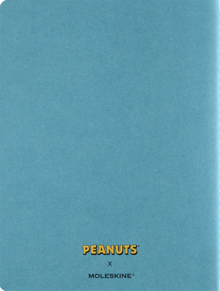 Moleskine Limited Edition Peanuts Cahier Journal, Soft Cover, XL (7.5" x 9.75"), Ruled, Brisk Blue, 120 pages