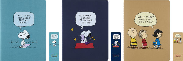 Moleskine Limited Edition Peanuts Set of 3 Cahier Journals, Soft Cover, XL (7.5" x 9.75"), Ruled, Multicolor, 120 pages