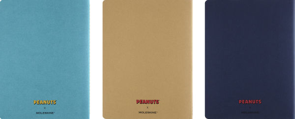 Moleskine Limited Edition Peanuts Set of 3 Cahier Journals, Soft Cover, XL (7.5" x 9.75"), Ruled, Multicolor, 120 pages