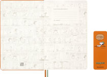 Alternative view 2 of 2026 Moleskine Limited Edition Peanuts 'Snoopy' 12 Month Weekly Planner, Hard Cover, Large (5 x 8.25), Cadmium Orange, 208 pages