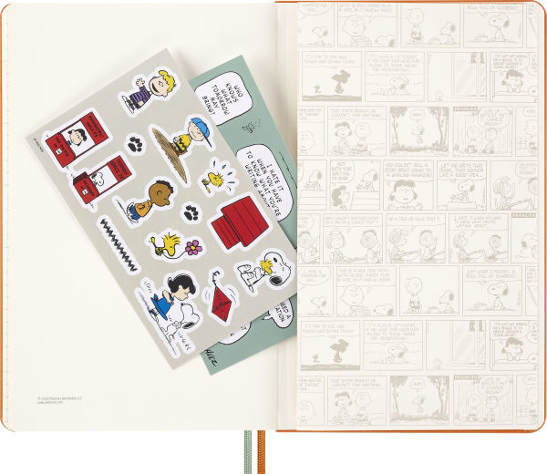2026 Moleskine Limited Edition Peanuts 'Snoopy' 12 Month Weekly Planner, Hard Cover, Large (5" x 8.25"), Cadmium Orange, 208 pages